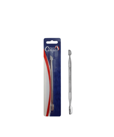 Espátula Inox Dupla P/Cutículas Santa Clara